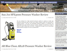 Tablet Screenshot of pressurizedwashing.com